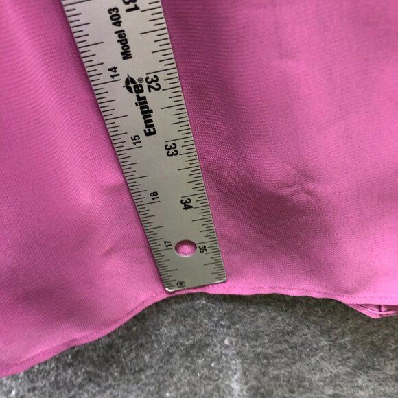 GUESS Pink Sleeveless Dress Size S Ruffle Chiffon A-Line Knee Length Flowy - Picture 8 of 8